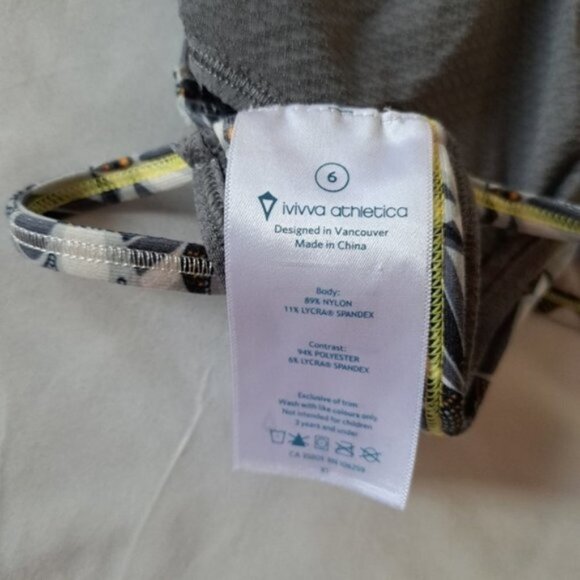 Ivivva girls size 6 tank top, gray - Picture 3 of 3